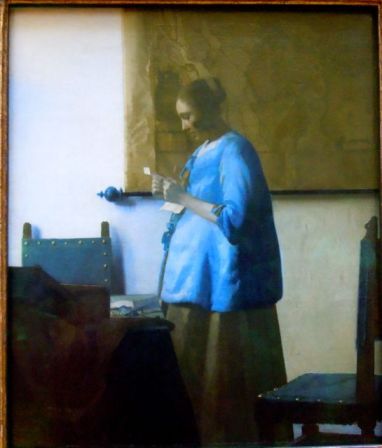 Vermeer's girl reading a letter 
