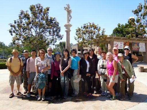 we walked with some Pilgrims from the Southern Californian